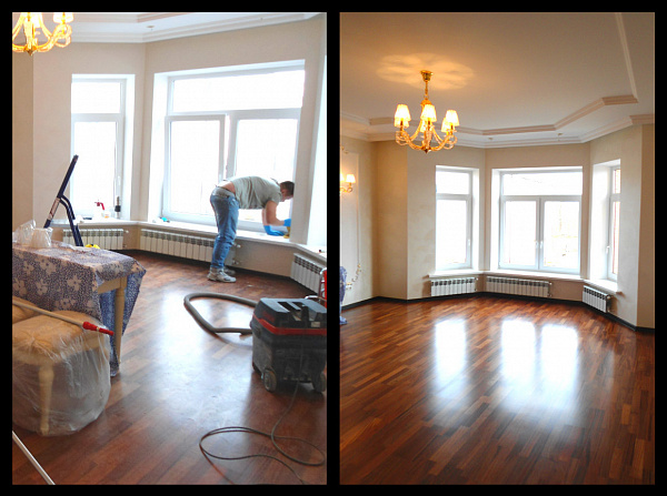 Уборка трехкомнатной квартиры в Румянцево